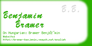 benjamin bramer business card